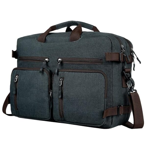 Laptop Bag For Men - Convertible Backpack For Office And Travel (Multi Colour - Oxford Fabric)