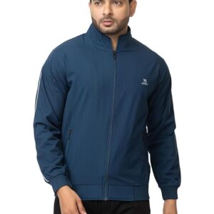 Casual Winter Wear Jackets For Men || Men's Solid Wind Cheater Jacket With Zipper || Ribbed Waist And Ribbed Wrist Cuffs For Perfect Fit || Casual And Sports Jacket (WC601)